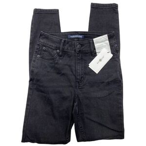 Calvin Klein High Rise Ankle‎ Skinny Jean Jegging Women's 25 Black Stretch Crop